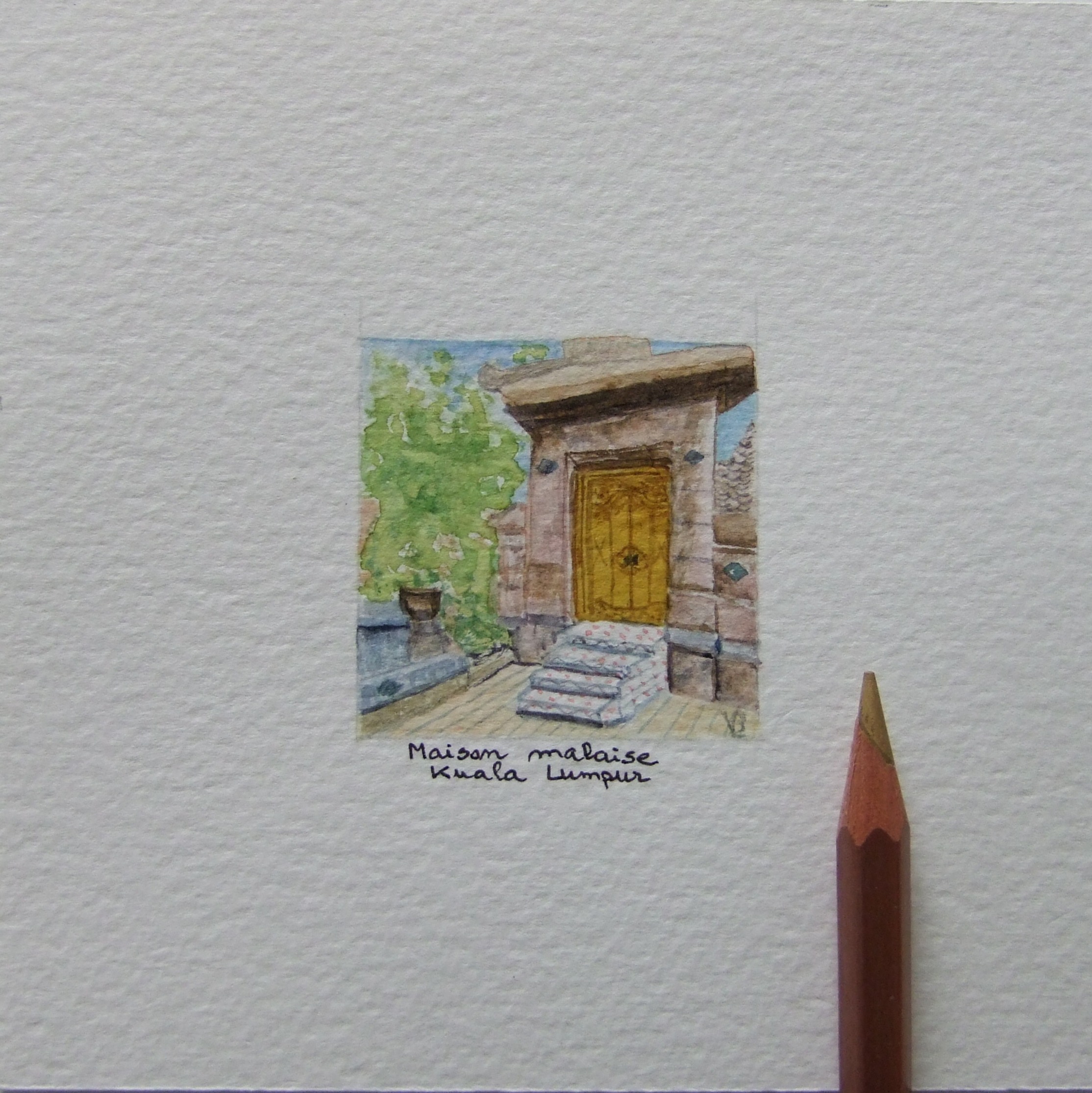 Maison malaise (miniature 4x4 cm)